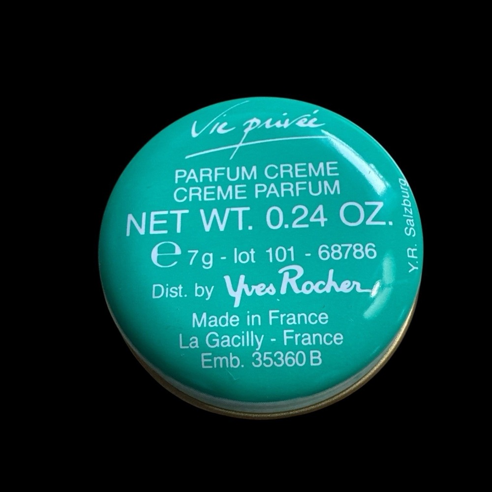 Yves Rocher Vie Privee Parfum Crème 0.24oz -‎ Vintage NOS - Picture 10 of 12